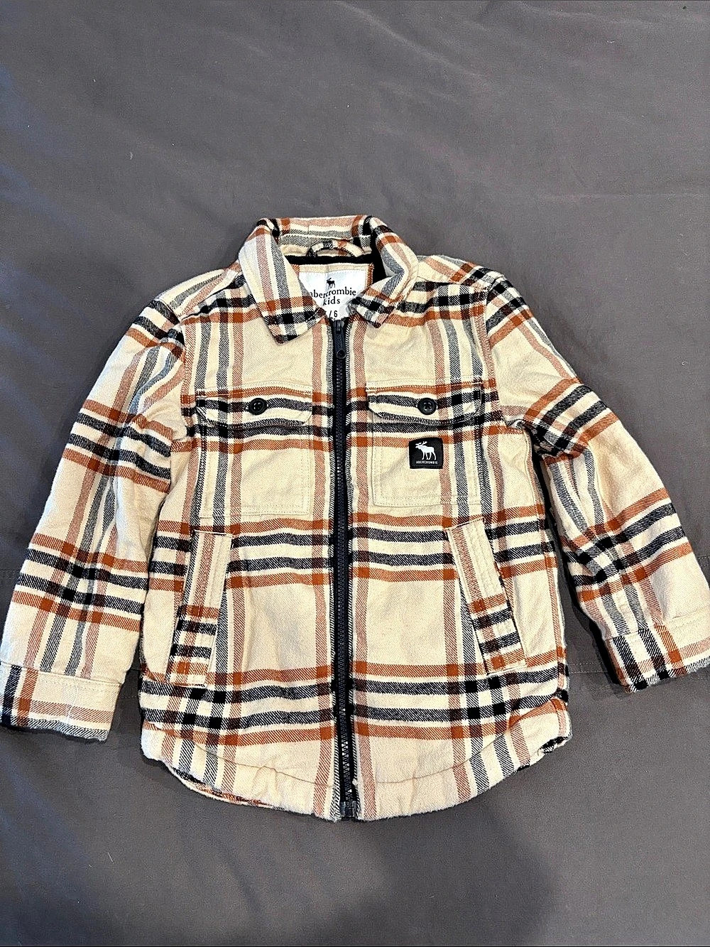 Abercrombie Kids Boys Plaid Jacket Size 5/6
